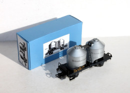 MARKLIN HO N°4511 WAGON A POUSSIERE BRAUNKOHLENSTAUB, SILO TRANSPORT / MINIATURE TRAIN MODELISME FERROVIAIRE (1002.30) - Goods Waggons (wagons)