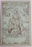 Entier Postal Timbré Sur Commande, Poste Locale Berlin (1887) : Thème Horloge Minuit, Ange, Cloche, Corbeau - Orologeria