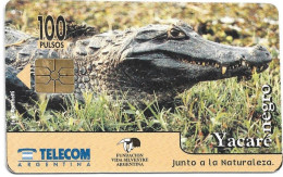 Phonecard - Argentina, Black Yacaré 2, Telecom, N°1088 - Argentinië