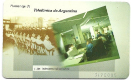 Phonecard - Argentina, Homage, Telefónica, N°1100 - Argentinië