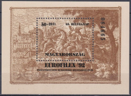 Hongrie 1992 NMH ** Exposition Internationale De Timbres EUROPHILEX `92, Budapest (1B) - Nuovi