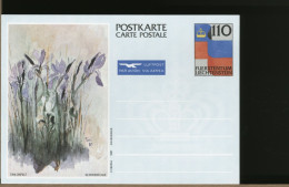 LIECHTENSTEIN - Cartolina Intero Postale - POSTKARTE - IRIS - Postwaardestukken