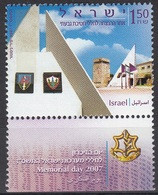 2007	Israel	1920	Memorial Day 2007 Givati - Unused Stamps (with Tabs)