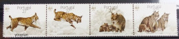 Portugal 1988, WWF - Lynx, MNH Stamps Strip - Neufs