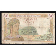 FAY 17/1 - 50 FRANCS CERES - 15/11/1934 - S.67 - PICK 81 - TB - 50 F 1934-1940 ''Cérès''