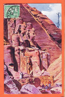 31959 / ⭐Künstler-AK PERLBERG Egypte ◉ ABOU SIMBEL Colosses RAMSES ABOO 1906 à PENTECOUTEAU Paris ◉ Lithographie R-153 - Temples D'Abou Simbel