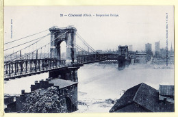 31759 / ⭐ ◉ OHIO CINCINNATI Suspension Bridge 1900s ¤ USA ETATS UNIS - HELMLINGER & Co By YOUNG CARL PHOTO 22 - Cincinnati