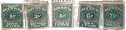 Serie Of 1916 United States Internal Revenue Wines 1, 3, 4, 6, 7.5 Cents - Otros & Sin Clasificación