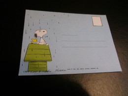 BELLE CARTE MESSAGE DEPLIANT "SNOOPY"...signe SCHULZ - Bandes Dessinées