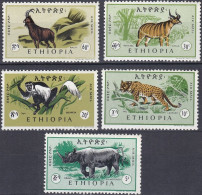 Ethiopie 1966 NMH ** 1966 Poste Aérienne - Animaux (A5) - Ethiopie