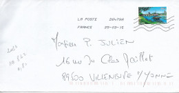 France 2013 - AA 842 - OBLITERE S/ Enveloppe 03/2015  : Au Profit De La Croix Rouge = BLOIS - Covers & Documents