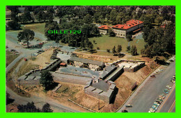 LAKE GEORGE, NY - AERIAL VIEW SHOWING FORT WILLIAM HENRY - WILLIAM HENRY HOTEL - BURNS NEWS AGENCY - - Lake George