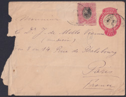 F-EX48634 BRAZIL BRASIL 1898 POSTAL STATIONERY TO PARIS.  - Enteros Postales