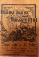Heilkräuter Und Hausmittel - Broschüre Von Spaltehol & Bley, Dresden-A.z - Libros Antiguos Y De Colección