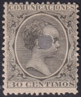 Spain 1889 Sc 264 España Ed 222T Telegraph Punch (taladrado) Cancel - Telegramas