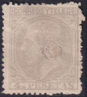 Spain 1879 Sc 250 España Ed 208T Telegraph Punch (taladrado) Cancel (filled) - Telegrafi