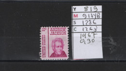 PRIX FIXE Obl   819 YT 917YB MIC 1286 SCO 1268 GIB  Andrew Jackson 1967    58A/11 - Gebraucht