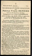 DEPRINS Petrus Frans ° 26 Mei 1878 Hever + 2 Juli 1933 Mechelen Echt. Celina Ackermans - Religion & Esotérisme