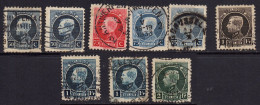 Belgique 1921-1925 Albert1er "Petit Montenez" , 9 Timbres Voir N° COB Ci-dessous : - 1921-1925 Piccolo Montenez