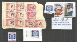 USA  4 SCANS Postal History Lot With Postage Due Official IN ILLEGAL USE Parcel Distributors Coils Registration  Etc - Varietà, Errori & Curiosità