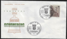 Germany Berlin. FDC Mi. 223.   700 Years Of Schöneberg. Schöneberg Town Hall.   FDC Cancellation On FDC Envelope - 1948-1970