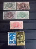 CÔTE D'IVOIRE.1906-1907.Type " Gal Faidherbe Et Palmiers " N° 21 à 29 .Lot De 7 Oblitérés. Côte YT 2022: 35,00 € - Gebruikt