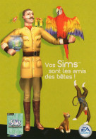 CPM - M - SIMS - JEU SUR PC - ENTRE CHIENS ET CHATS - EA GAMES - Andere & Zonder Classificatie