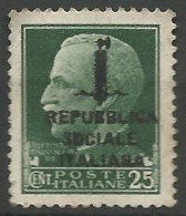 ITALIE / REPUBLIQUE SOCIALE  N° 21 NEUF Sans Gomme - Used