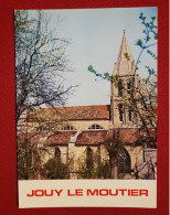 CPM -  Jouy Le Moutier -(Val D'Oise) - L'église Notre Dame - Clocher Du XIIe Siècle - Nef Du XVIe Siècle - Jouy Le Moutier