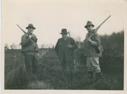 Photo Un Groupe De Chasseur, Format 18/24 - Anonymous Persons