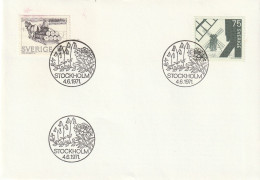 ZSueFdcA06 - SUEDE 1971 - LA Superbe ENVELOPPE FDC 'PREMIER  JOUR' 04-06-1971 - Traîneau + Moulin à Vent FDC : #C58574 - Covers & Documents