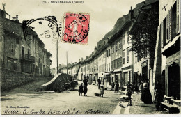 3796 - Savoie - MONTMELIAN  : CENTRE DU VILLAGE    LA GRANDE RUE ET LA RAMPE DE L'HOPITAL     Circulée 1909 - Montmelian