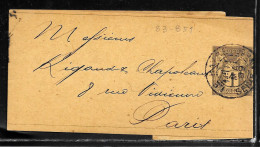 1E22 - ENTIER SAGE 1c SUR BANDE DE JOURNAL DU HAVRE DU 11/05/1889 - Streifbänder