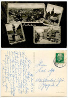 Germany, DDR 1966 RPPC Postcard Eisleben - Multiple Views; 10pf. Chairman Walter Ulbricht Stamp - Eisleben