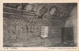 CPA LOCHES - LE DONJON - CACHOT DE LUDOVIC SFORZA - Loches