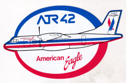 Autocollant Avion -  ATR 42 Americain Eagle - Pegatinas