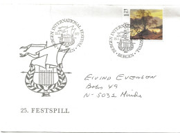 Norway 1977 Special Cover Bergen Intermasjnale Festspill , Cancelled 25.5.1977 - Storia Postale