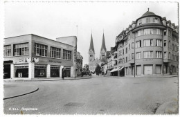 OLTEN: Ringstrasse Mit Autogara Frey Und Zahnarzt ~1940 - Olten