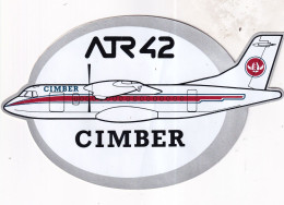 Autocollant Avion -  ATR42  CIMBER - Adesivi