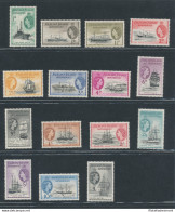 1954 FALKLAND DEPENDENCIES Stanley Gibbons N. G26/G40 Serie Di 15 Valori - MNH** - Other & Unclassified