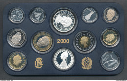 2000 Italia - Repubblica - Monetazione Divisionale Annata Completa FS - Mint Sets & Proof Sets
