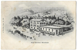 WEINFELDEN: Hotel Bahnhof Animiert 1907 - Weinfelden