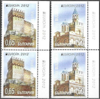 Bulgaria Bulgarie Bulgarien 2012 Europa Cept Visits Visit Mi.no. 5032-33Do/Du From Booklet ** MNH Neuf Postfrisch - 2012