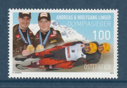 AUSTRIA 2010 Sport / The Linger Brothers / Luge Racers : Single Stamp UM/MNH - Invierno