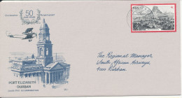 South Africa RSA Flight Cover 50 Years With Civil Aviation Port Elizabeth - Durban 26-8-1979 - Lettres & Documents