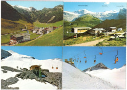 4 Stk AK Hintertux Zillertal Gletscherbahn Tirol Tyrol Österreich - Zillertal