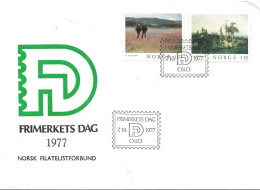 Norway 1977 Special Cover Stamps Day Special  Cancellation  11.8.77   FDC - Briefe U. Dokumente