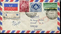 Pakistan Both Side Franking Air Mail Cover To Hungary 1963 - Pakistan