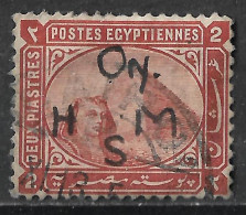 1879 EGYPT Used Stamp With Fantasy Handmade Ovpt. (Scott # 39) CAIRO Postmark Cancelled 1913 - 1866-1914 Ägypten Khediva
