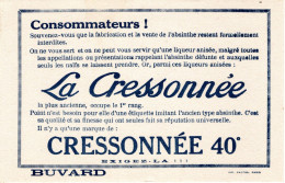 Buvard Liqueur La Cressonnée - Schnaps & Bier